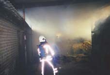 Brand hooischuur Milsbeek 1
