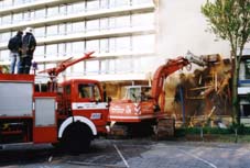 Brand Maria Roepaan juni 1996: kraan maakt brandgang